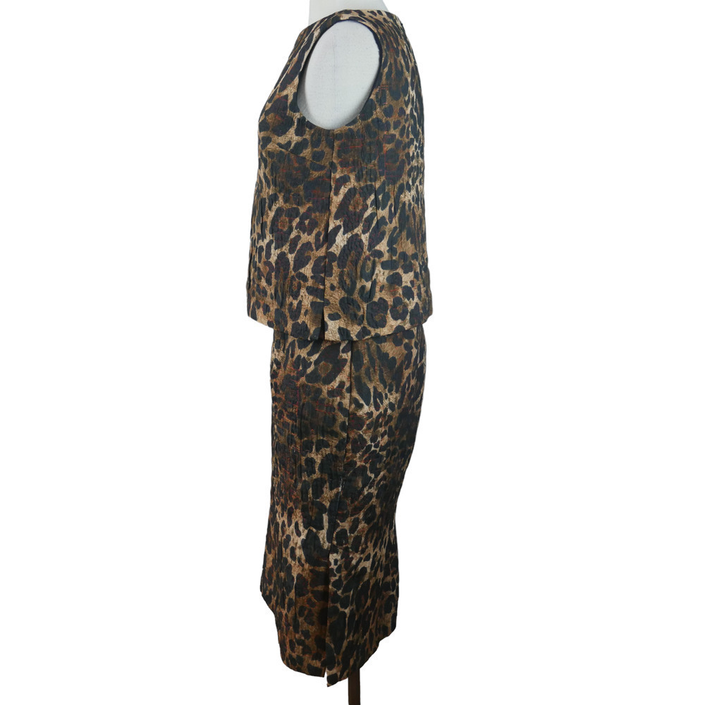LAFAYETTE 148 Leopard Pencil Skirt and Shell Set Size 6 - Picture 4 of 11